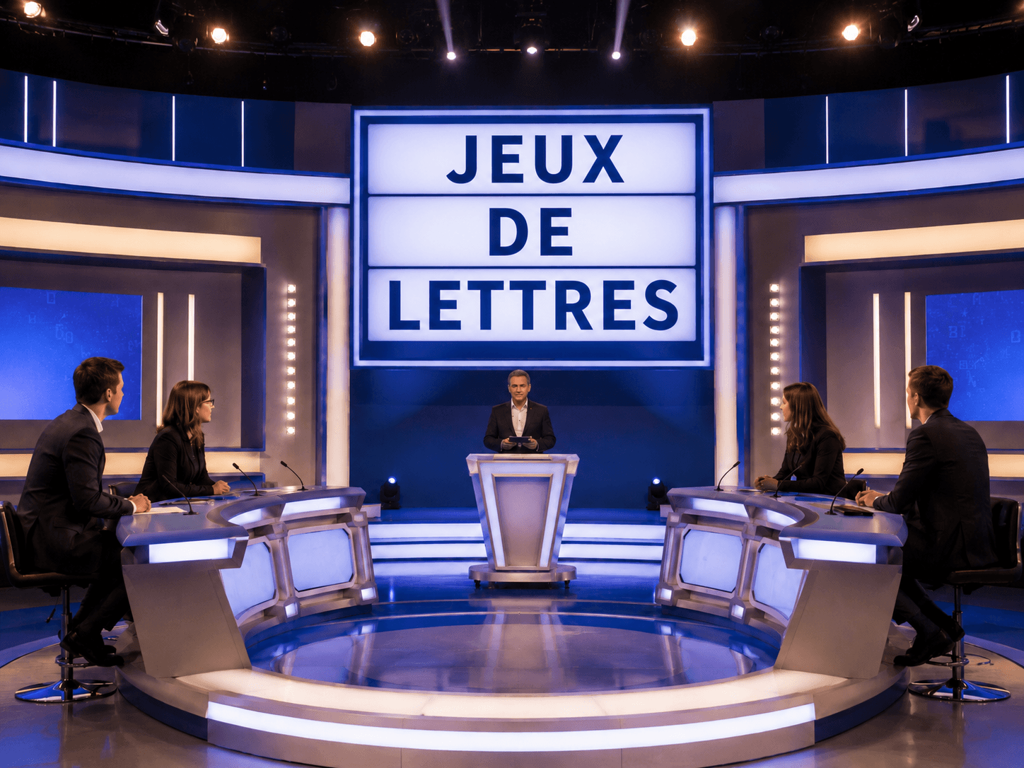 Plateau d'un jeu de lettres télévisé